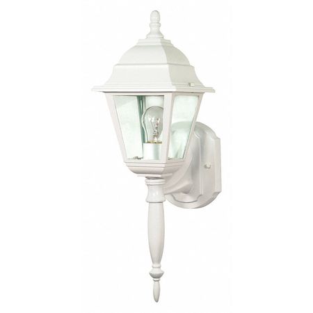 Briton 1-Light 18 In. Wall Lantern With Clear Seed Glass