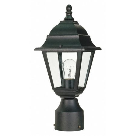 NUVO Briton 1-Light 14 in. Post Lantern with Clear Glass 60-548