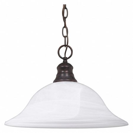NUVO 1-Light 16 in. Pendant - Alabaster Glass 60-391