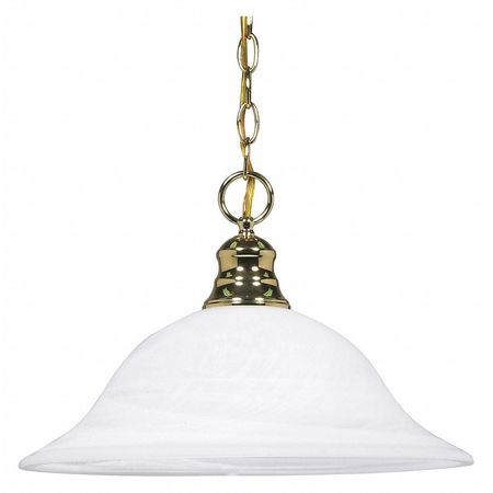 NUVO 1-Light 16 in. Pendant - Alabaster Glass 60-392