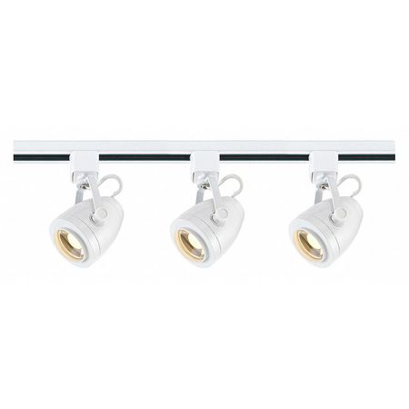 NUVO Track-Lighting Kit, 12 Watt LED, 3000K, 4 foot Track, 36 degree, Pinch Back , White finish TK413