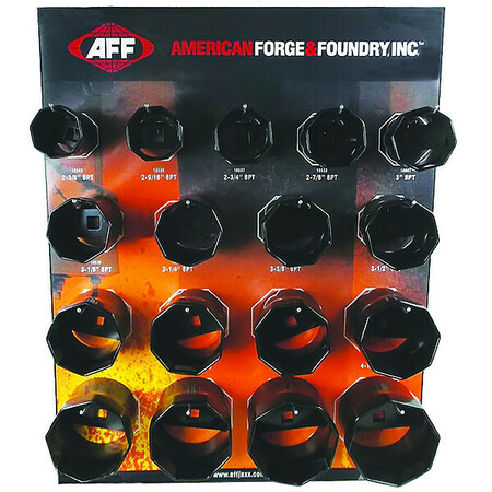 AMERICAN FORGE & FOUNDRY Automotive Socket Set, SAE, 17 pcs 18580P