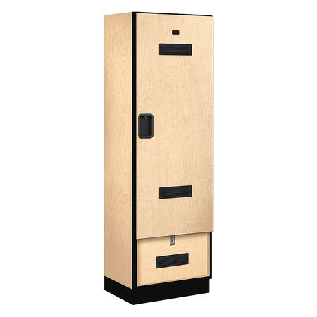 SALSBURY INDUSTRIES Gear Locker, 24Wx76Hx18"D, Maple 30078MAP