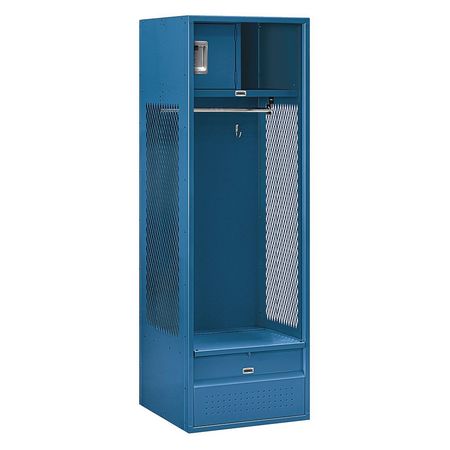 SALSBURY INDUSTRIES Open Access Locker, 24Wx72Hx24"D, Blue 70024BL-U