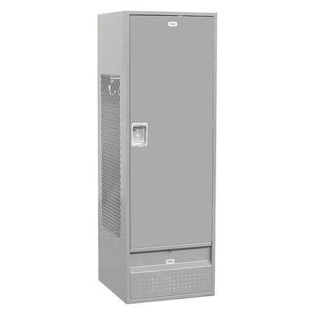 Salsbury Industries Gear Locker, 24Wx72Hx24"D, Solid Door, Gray 71024GY-U