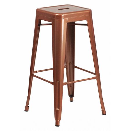 Flash Furniture Kai Commercial Grade 30" High Backless Copper Indoor-Outdoor Barstool ET-BT3503-30-POC-GG