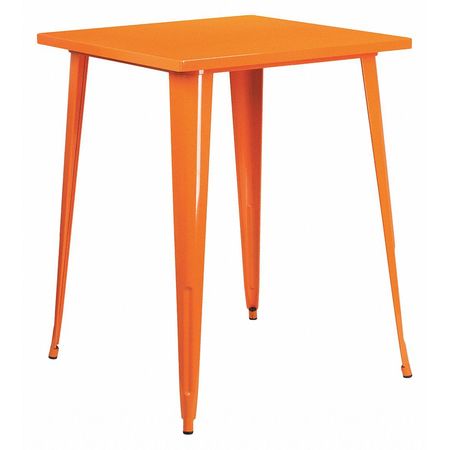 Flash Furniture 33.25" W, 33.25" L, 40.75" H, Metal Top, Orange CH-51040-40-OR-GG