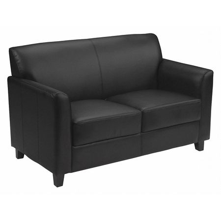 Flash Furniture Loveseat, 29" x 32-1/4", Upholstery Color: Black BT-827-2-BK-GG
