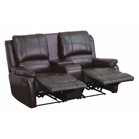 Flash Furniture Recliner, 35" to 66" x 40", Upholstery Color: Brown, Weight Capacity: 250 lb. BT-70295-2-BRN-GG