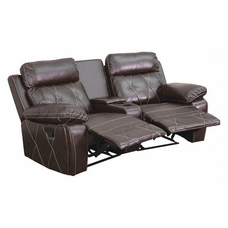 Flash Furniture Recliner, 37" to 66" x 40", Upholstery Color: Brown BT-70530-2-BRN-CV-GG