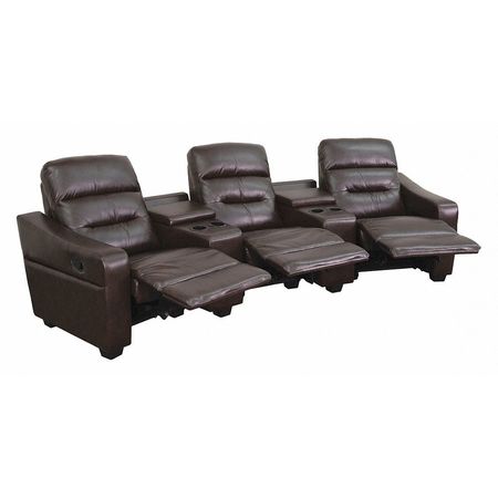 Flash Furniture Recliner, 45" to 64" x 40", Upholstery Color: Brown BT-70380-3-BRN-GG