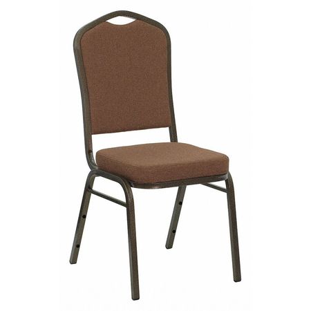 Flash Furniture Banquet Chair, 20-1/4"L38"H, FabricSeat, HerculesSeries NG-C01-COFFEE-GV-GG