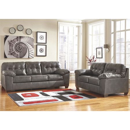Flash Furniture Living Room Set, 39" x 38", Upholstery Color: Gray FSD-2399SET-GRY-GG