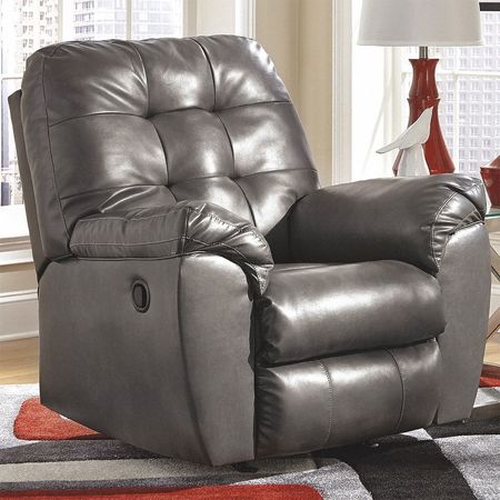 Flash Furniture Recliner, 42" to 67" x 41", Upholstery Color: Gray FSD-2399REC-GRY-GG