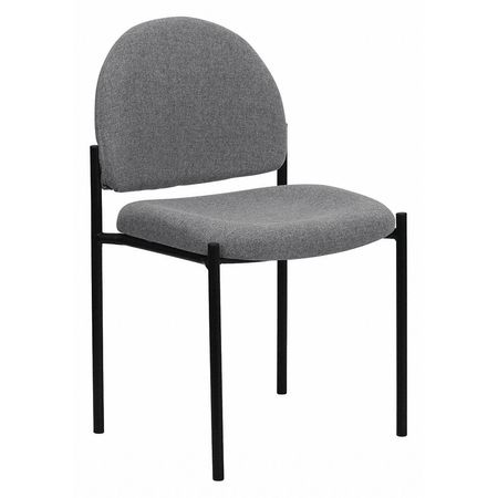 FLASH FURNITURE Gray Fabric Stack Chair BT-515-1-GY-GG