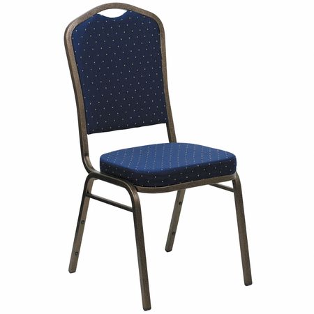Flash Furniture Banquet Chair, 20-1/4" L 38" H, Fabric Seat, Hercules Series FD-C01-GOLDVEIN-S0810-GG