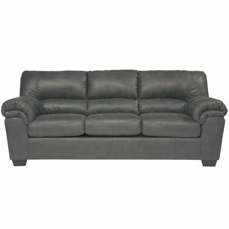 Flash Furniture Slate Leather Sofa, 36" x 38" FSD-1209SO-SLA-GG