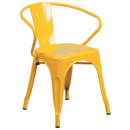 Flash Furniture Chair, 19"L27-3/4"H, Integrated, ContemporarySeries CH-31270-YL-GG