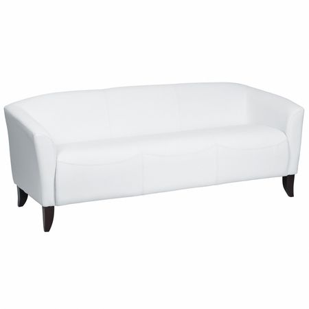 Flash Furniture Sofa, 29" x 29", Upholstery Color: White 111-3-WH-GG