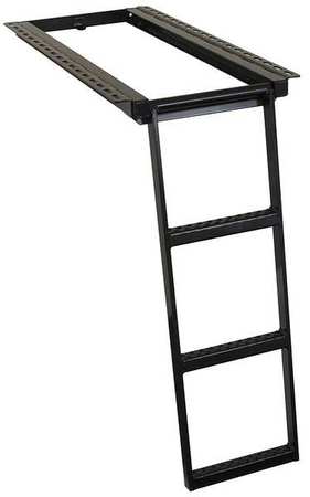 BUYERS PRODUCTS Black Powder Coated Steel Retractable Truck Steps 5233000