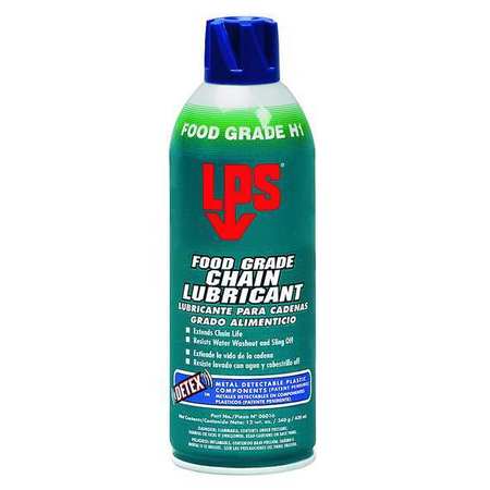 Lps Food Grade Chain Lubricant with Detex, H1 Food Grade, 16 oz Aerosol Can 06016