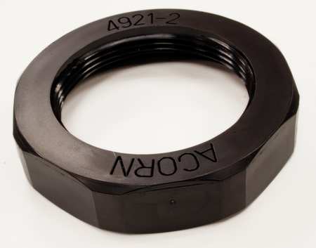 ACORN CONTROLS Plastic Drain Nut, Black 4921-002-000