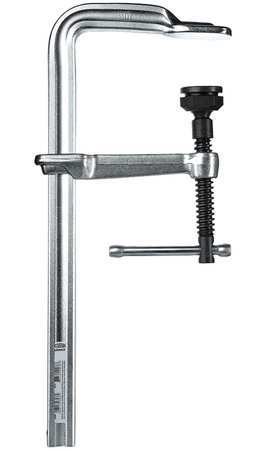 Bessey 12 in Bar Clamp, Tempered Drop-Forged Steel Handle and 4 3/4 in Throat Depth GSL30