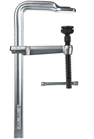 BESSEY 9 in Bar Clamp, Tempered Drop-Forged Steel Handle and 5 1/2 in Throat Depth GSM25
