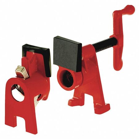 Bessey Pipe Clamp, Cast Iron Handle and 2-1/8" Throat Depth BPC-H34
