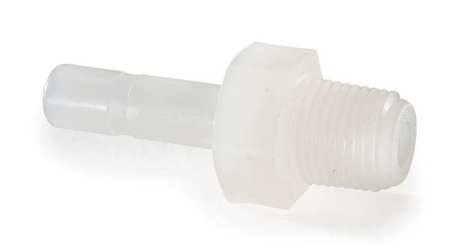 Parker Tube Stem Adapter, 1/4" Tube Size, natural F6TMC4