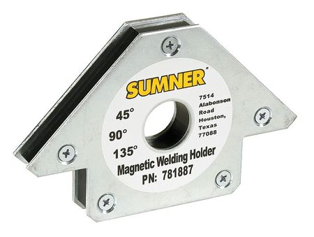 Sumner Magnetic Weld Angle, 6-11/32x4in, 90lb 781887
