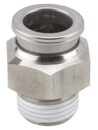 SMC 3/8" x 1/2" Tube x MNPT SS Male Adapter KQG2H13-N03S