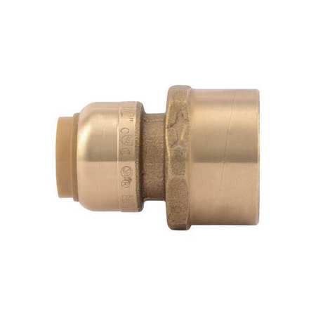 SHARKBITE Push-to-Connect, Threaded Female Reducing Adapter, 1/2 in Tube Size, Brass, Brass U068LF