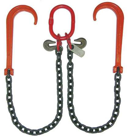 B/A PRODUCTS CO Chain Sling, V-Chain, WLL 12000 lb., 6 ft. G8-118-6