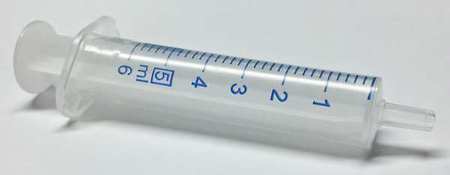 NORM-JECT Plastic Syringe, Luer Slip, 5 mL, PK100 4050-000VZ