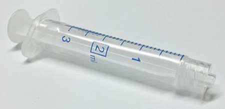 NORM-JECT Plastic Syringe, Luer Lock, 2 mL, PK100 4020-X00V0