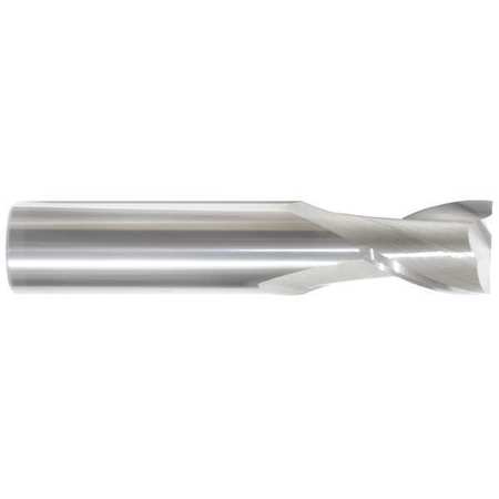 ZORO SELECT Carbide End Mill, 3/16In, 2FL, Single 202-001100