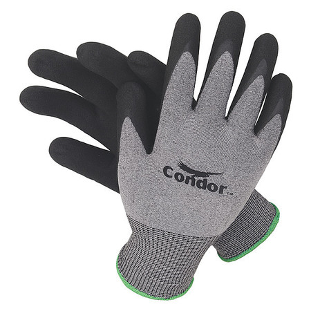 Condor Foam Nitrile Coated Gloves, Palm Coverage, Blue/Gray, XL, PR 19K978