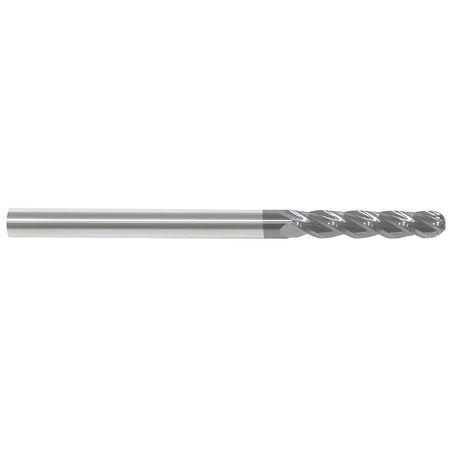 ZORO SELECT Carbide End Mill, 3/8In, 4FL, Single, 6In 229-001047