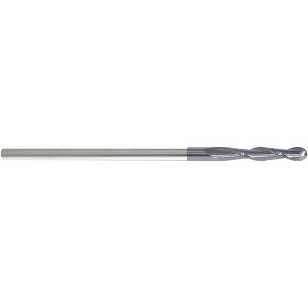 ZORO SELECT Carbide End Mill, 1/4In, 2FL, Single, 6In 227-001029