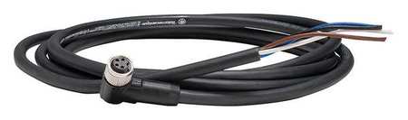 TELEMECANIQUE SENSORS Cordset, 6.56 ft., Black, 250VAC/300VDC XZCP1041L2