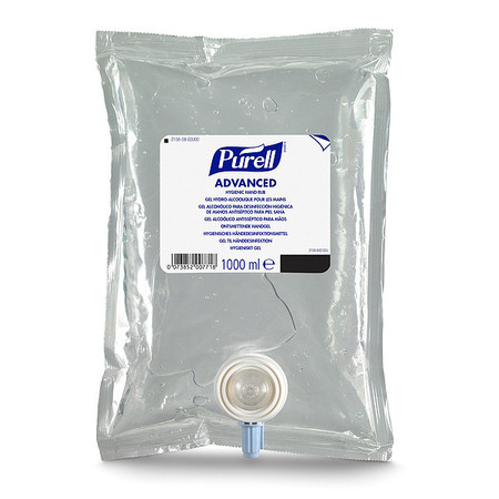 Purell Hand Sanitizer, Gel, 1000mL NXT Refill, PK8 2156-08