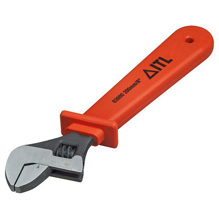 ITL 1000V Insulated Adjustable Wrench, 8" 03000