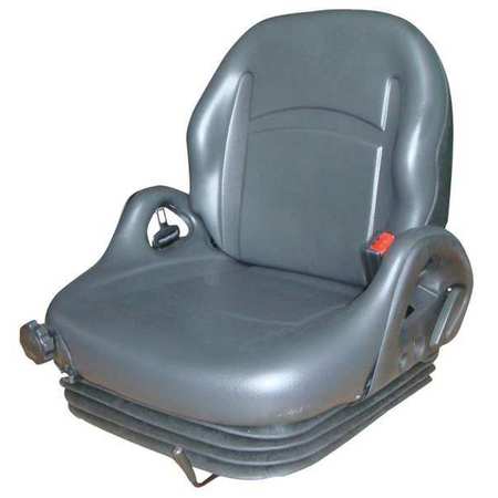 ZORO SELECT Premium Forklift Seat, 60 deg. 16TA30050