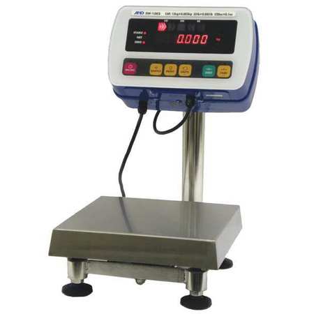 A&D WEIGHING Digital Platform Bench Scale 130 lb. Capacity SW-60KM