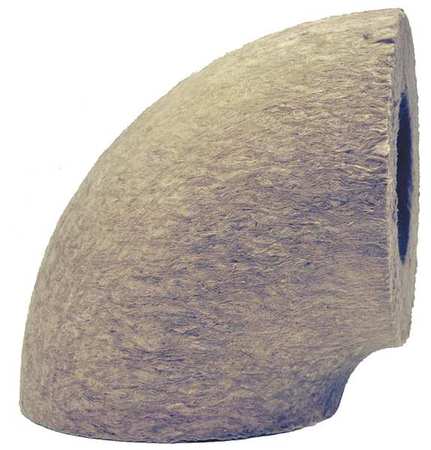 JOHNS MANVILLE 6-1/2" Mineral Wool Elbow Pipe Fitting Insulation, 2" Wall 592086
