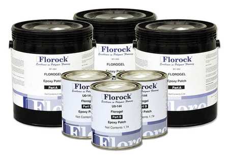 FLOROCK 3.2 gal FloroGel Concrete Patch Kit, Satin Finish, Opaque, 100% Solid Base GELCS