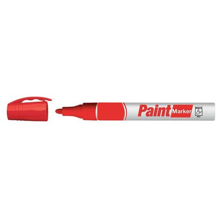 Zoro Select Industrial Marker, Jumbo Tip, Red Color Family, Ink 19N836