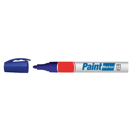 Zoro Select Industrial Marker, Jumbo Tip, Blue Color Family, Ink 19N840