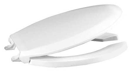 CENTOCO Toilet Seat, With Cover, Plastic, Elongated, White GRP820STSS-001